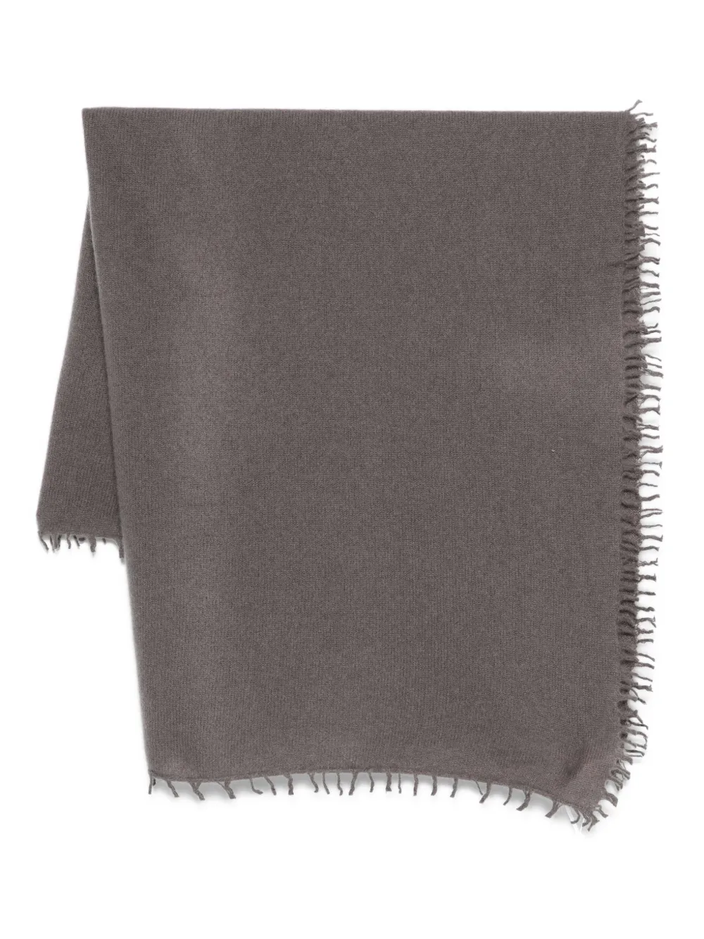 Liska frayed-edges cashmere scarf | Grey | Image 1