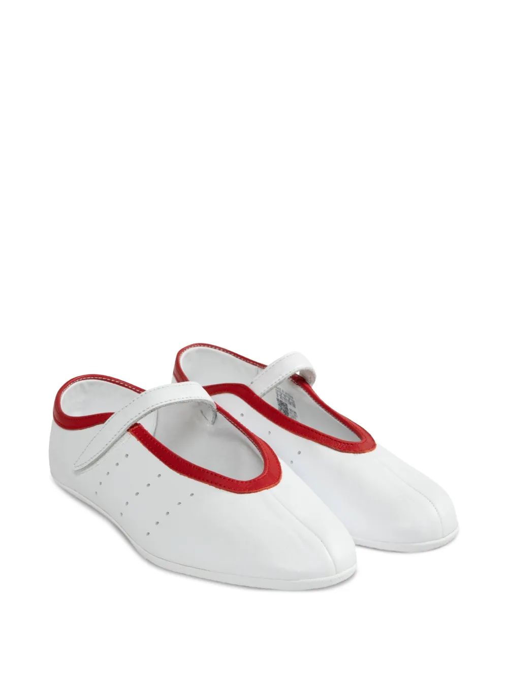 adidas Stan Smith leren ballerina's met bandje Wit