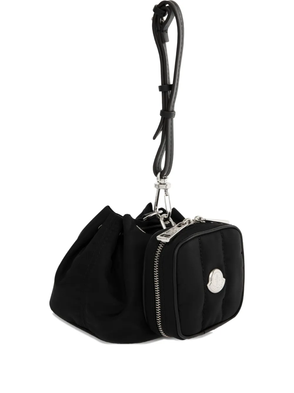 Moncler double-pouch logo-patch tote bag | Black | Image 1