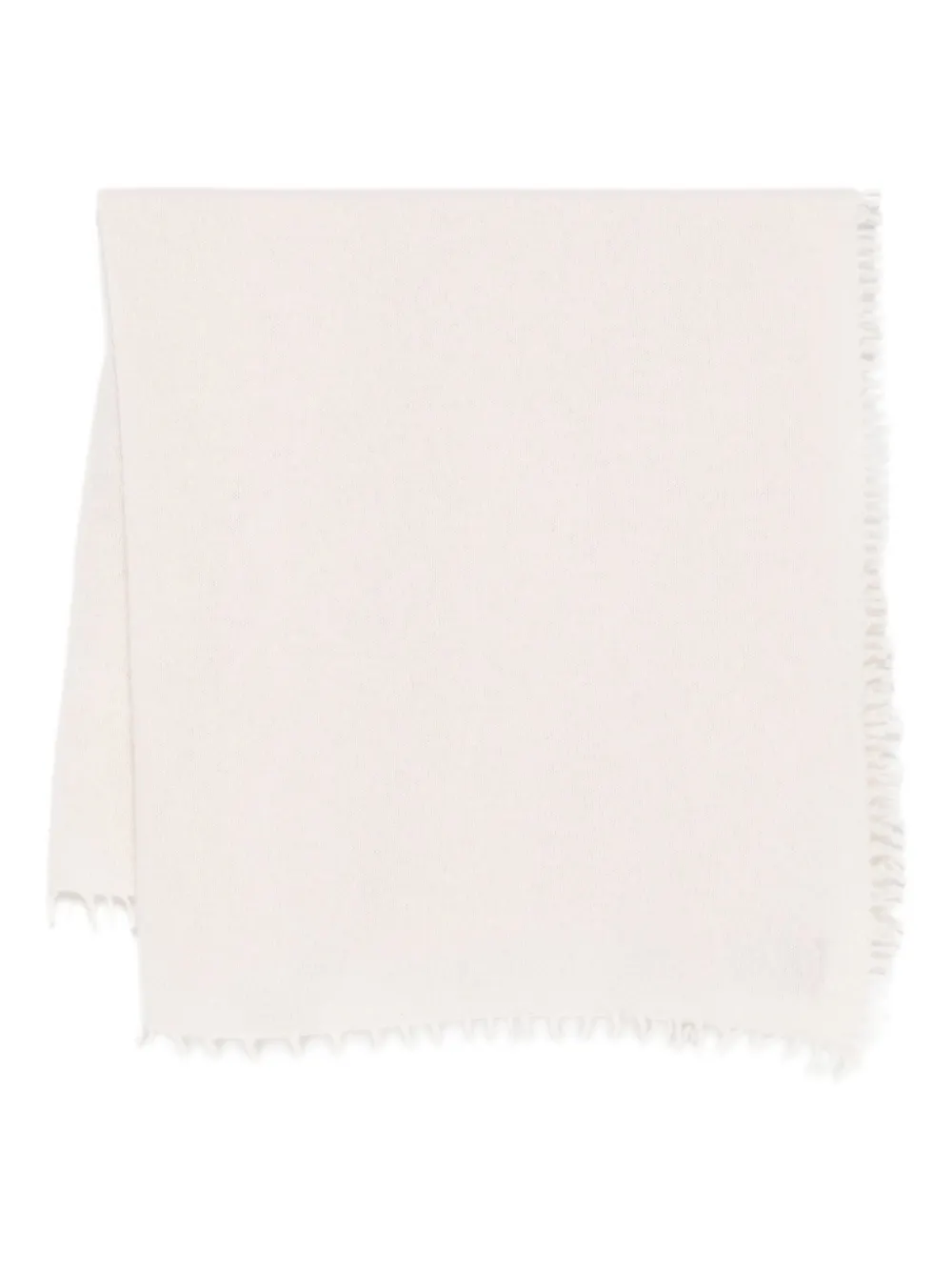 Liska écharpe en cachemire à bords francs | blanc | Image 1