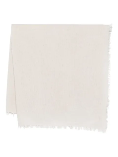 Liska mascada de cachemira con bordes deshilachados