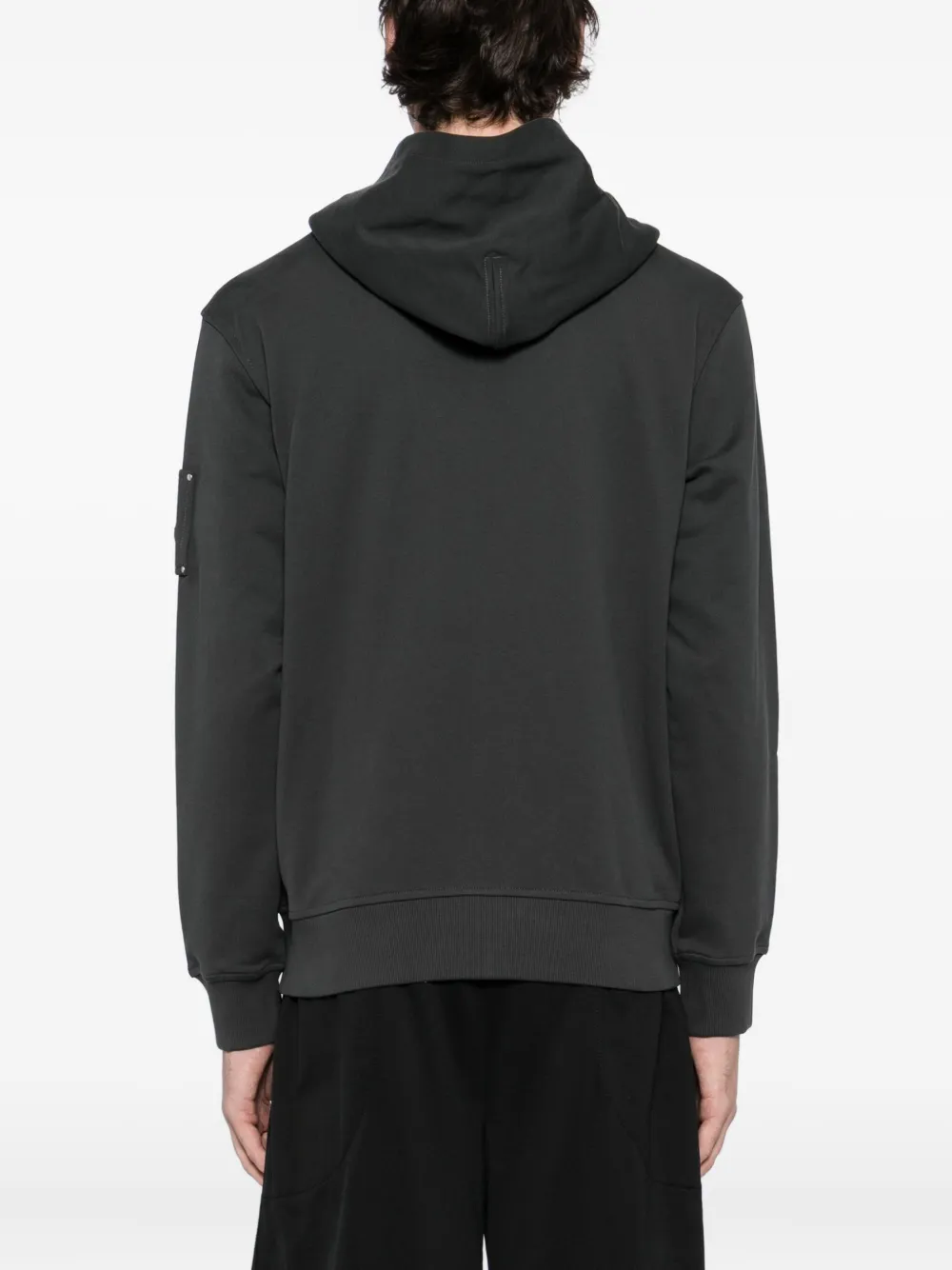 Moose Knuckles Hoodie met logoplakkaat Grijs