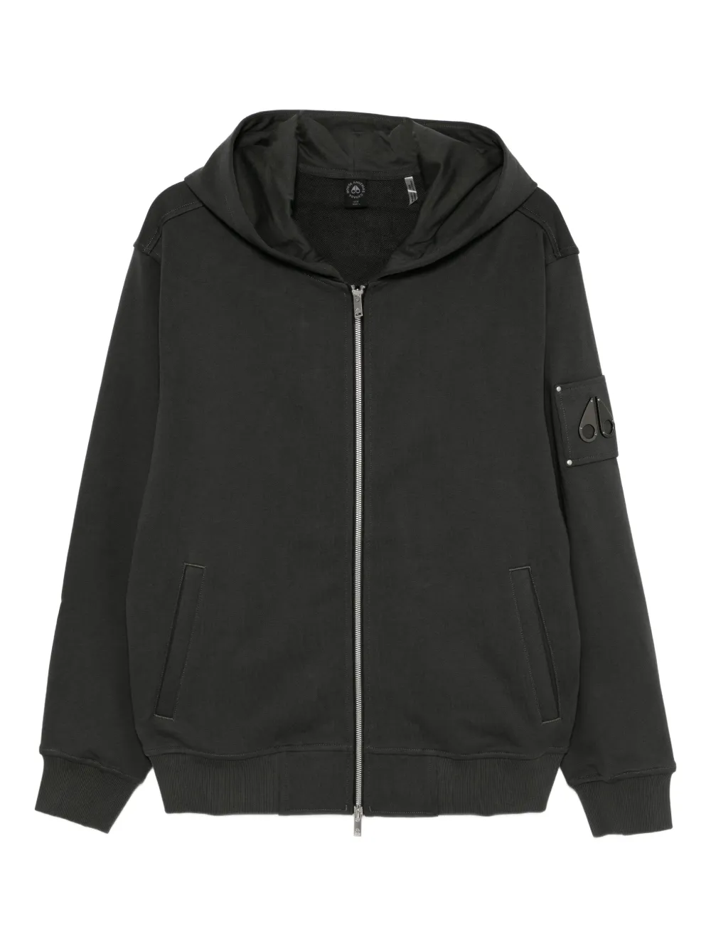 Moose Knuckles ロゴプレート パーカー | グレー | Image 1