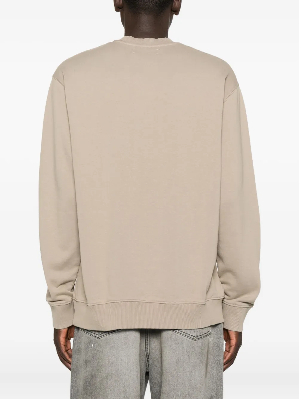 Samsoe & Samsoe Crew-neck Logo Sweatshirt In Green