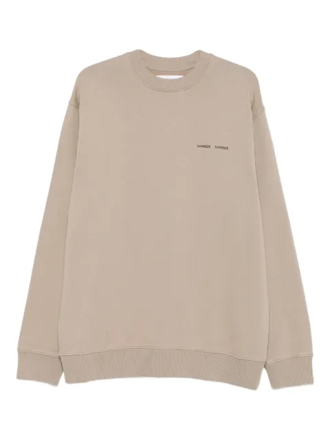 SAMSOE SAMSOE crew-neck logo sweatshirt