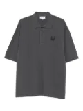 Maison Kitsuné fox-head embroidered polo shirt - Grey