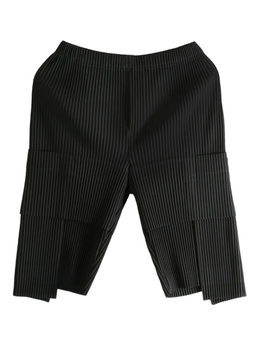 Issey Miyake Pleated Multi-pocket Trousers In Black