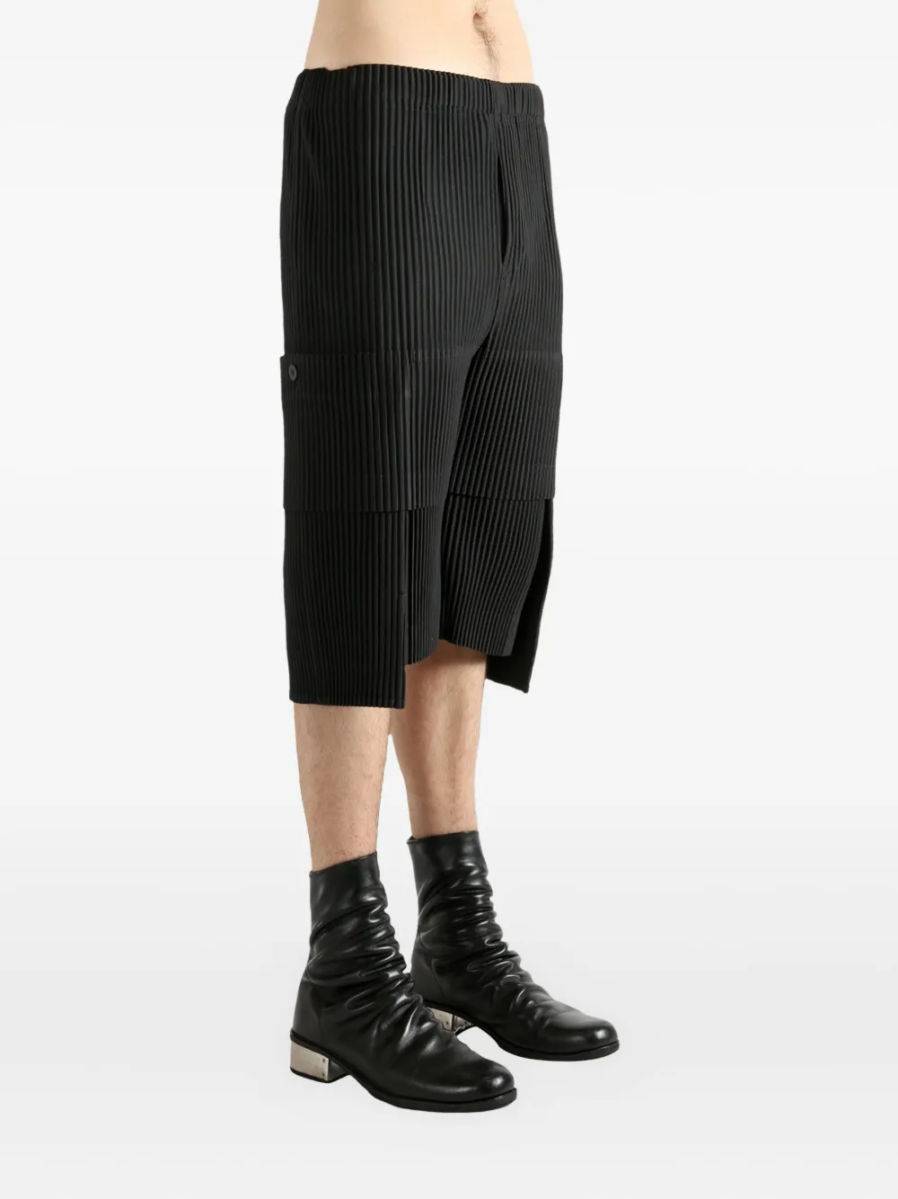 Homme Plissé Issey Miyake pleated multi-pocket trousers - Zwart