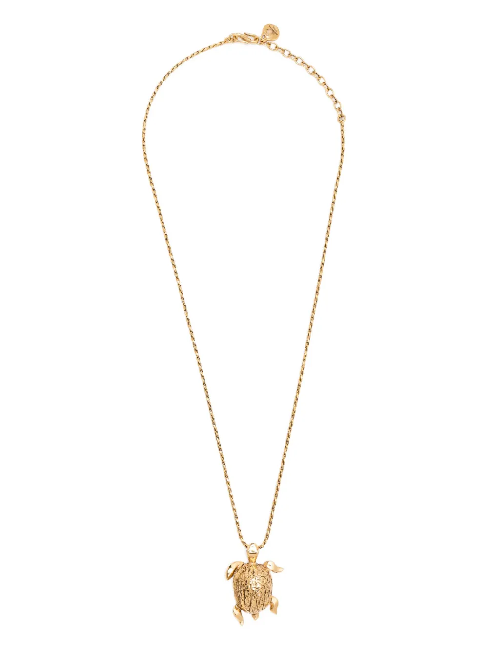 Goossens Turtle Pendant Necklace In Gold