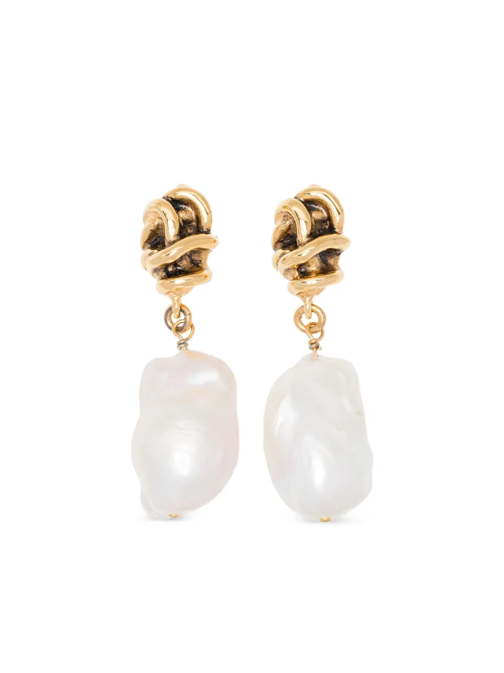 Goossens Riviera Baroque Earrings In White