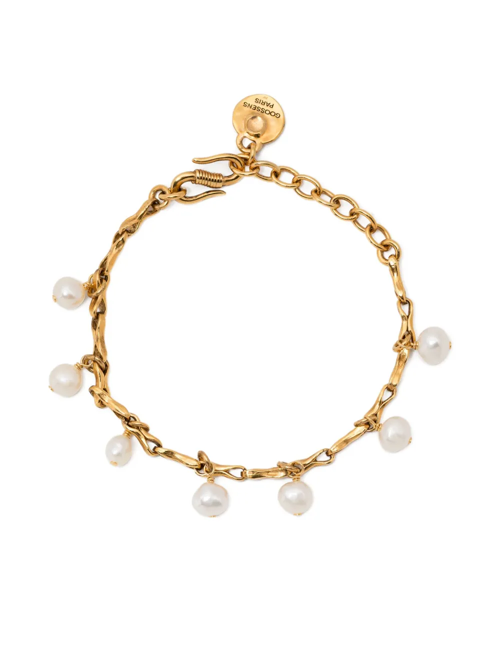 Goossens Riviera Chain Bracelet In White