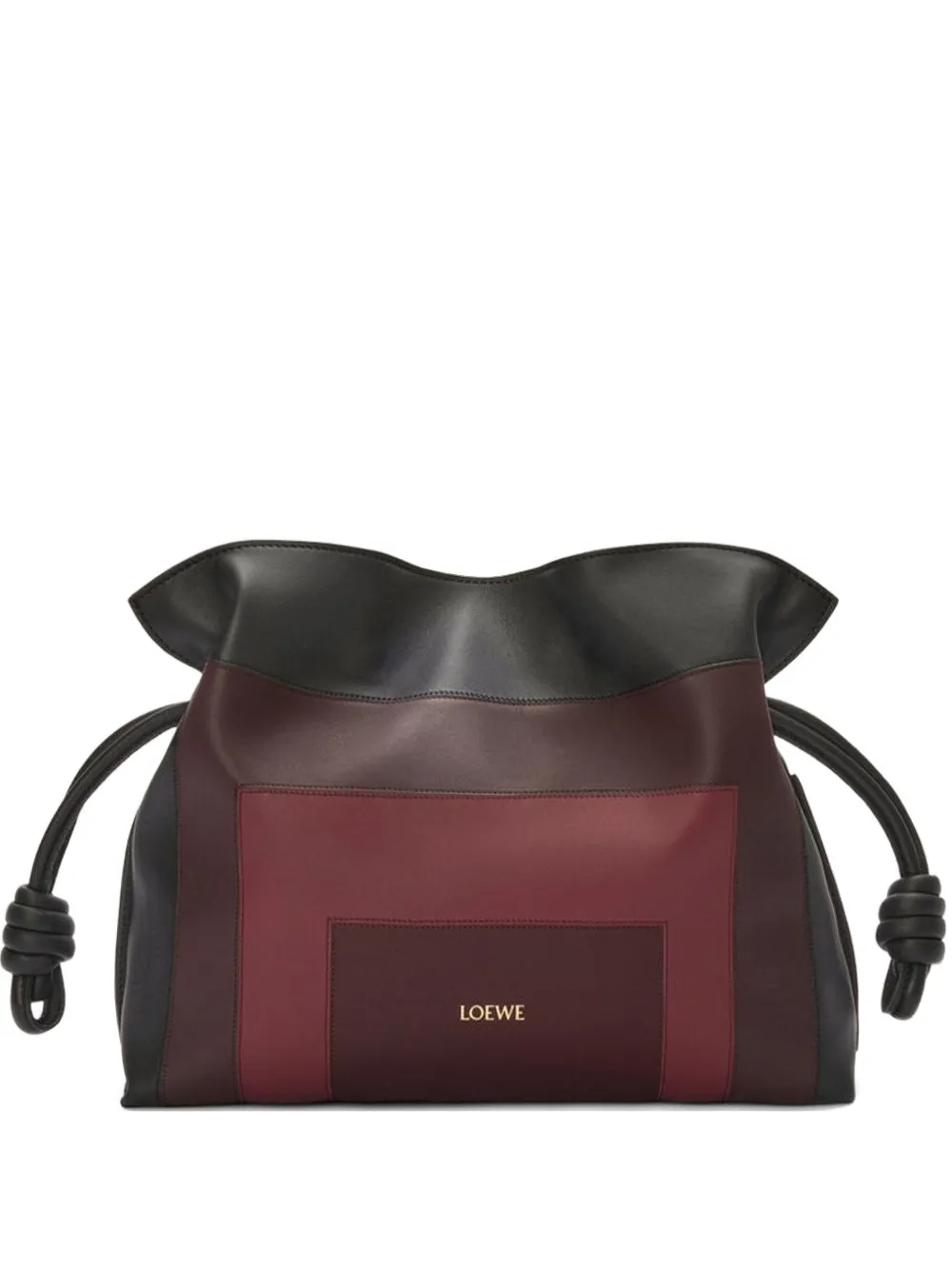 LOEWE medium Flamenco bucket bag | Black | Image 1