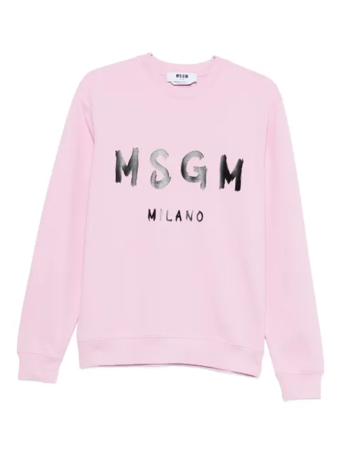 MSGM Sweatshirt mit Rundhalsausschnitt