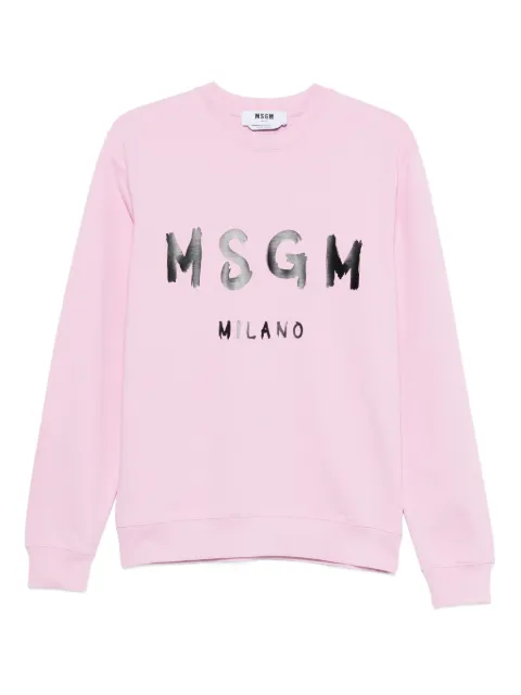 MSGM sudadera con cuello redondo