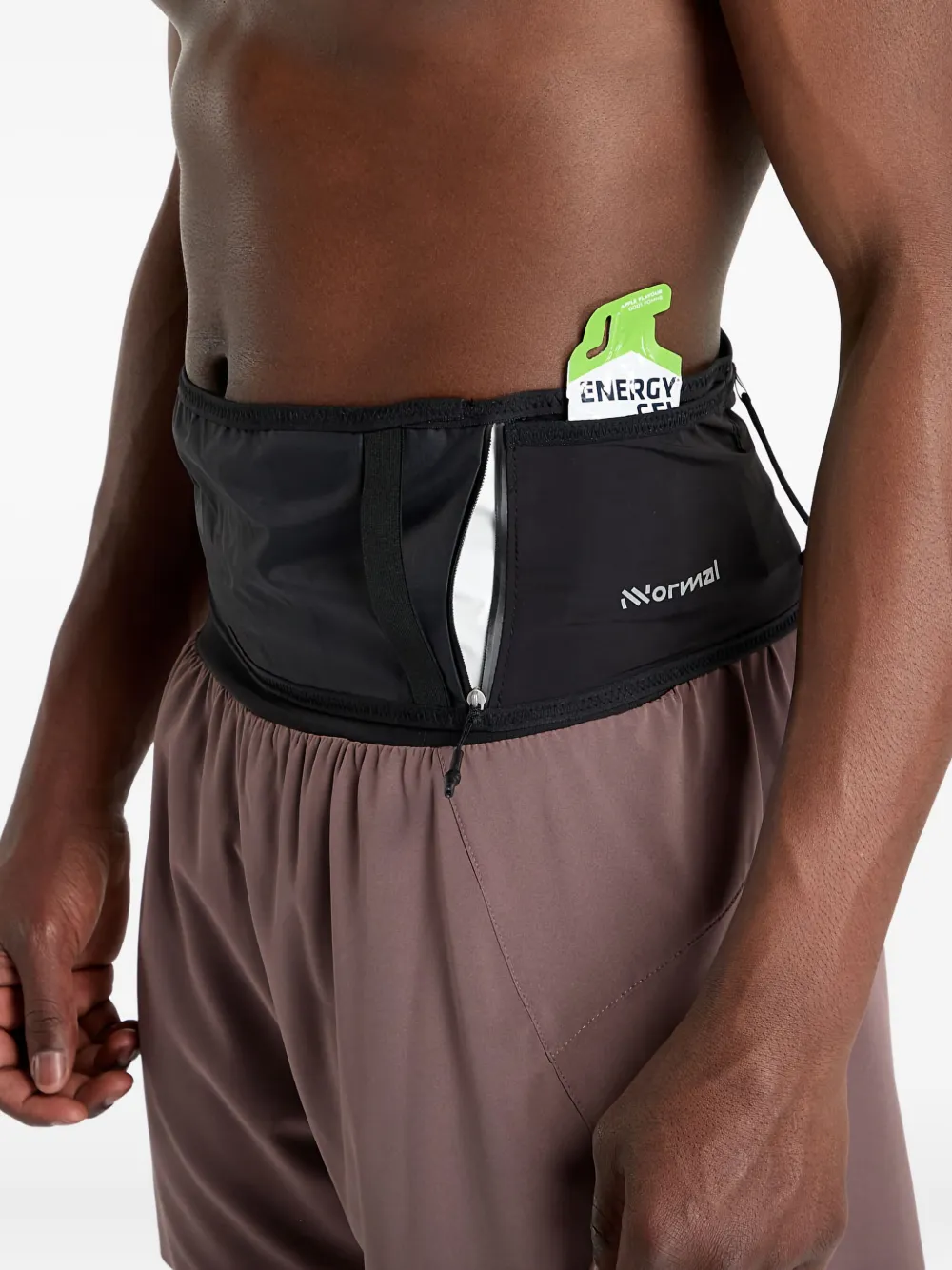 Nnormal Zipped Running Belt In Pink
