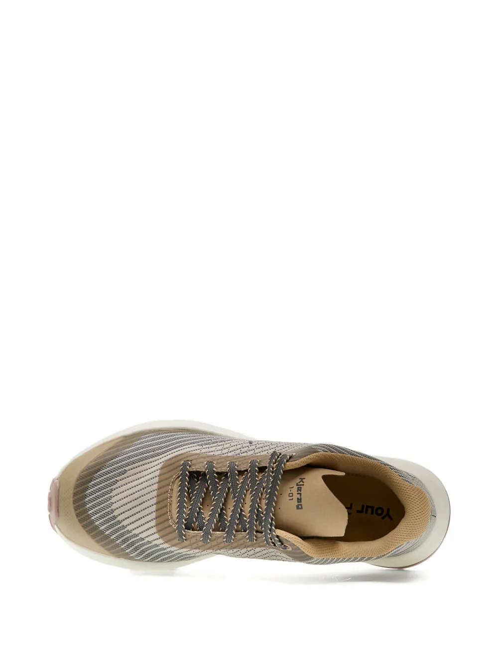 NNORMAL textured lace-up sneakers Neutrals