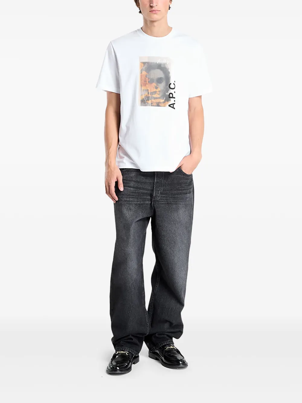 A.P.C. T-shirt met print - Wit