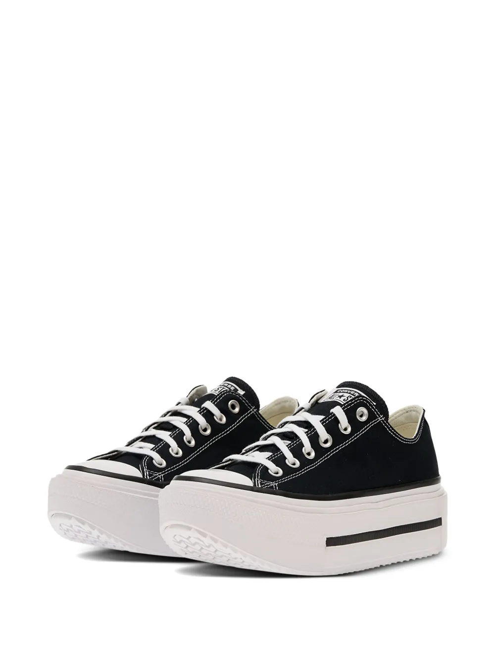 Converse Chuck Taylor sneakers met plateauzool Zwart