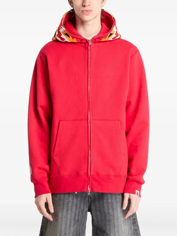 A BATHING APE® タイガー ジップアップパーカー | レッド | FARFETCH JP