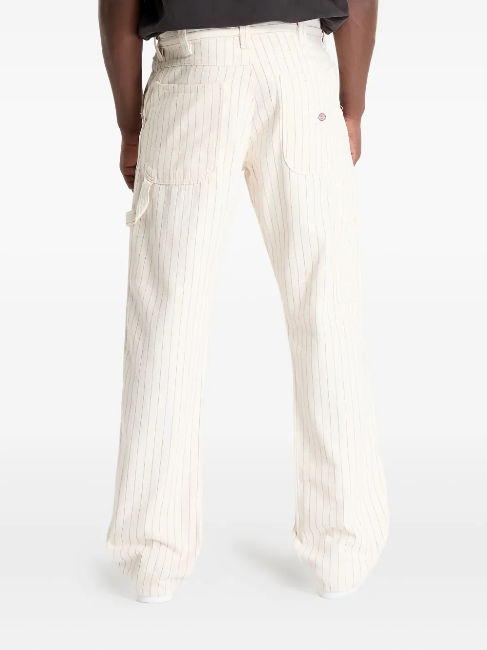 DICKIES Broek met krijtstreep Beige