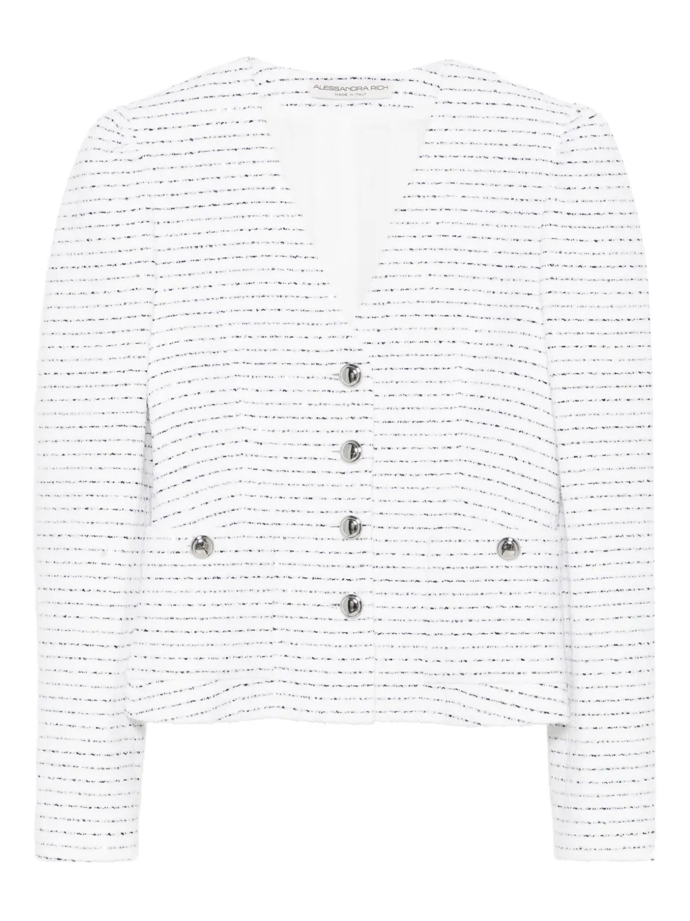 Alessandra Rich striped jacket | White | Image 1