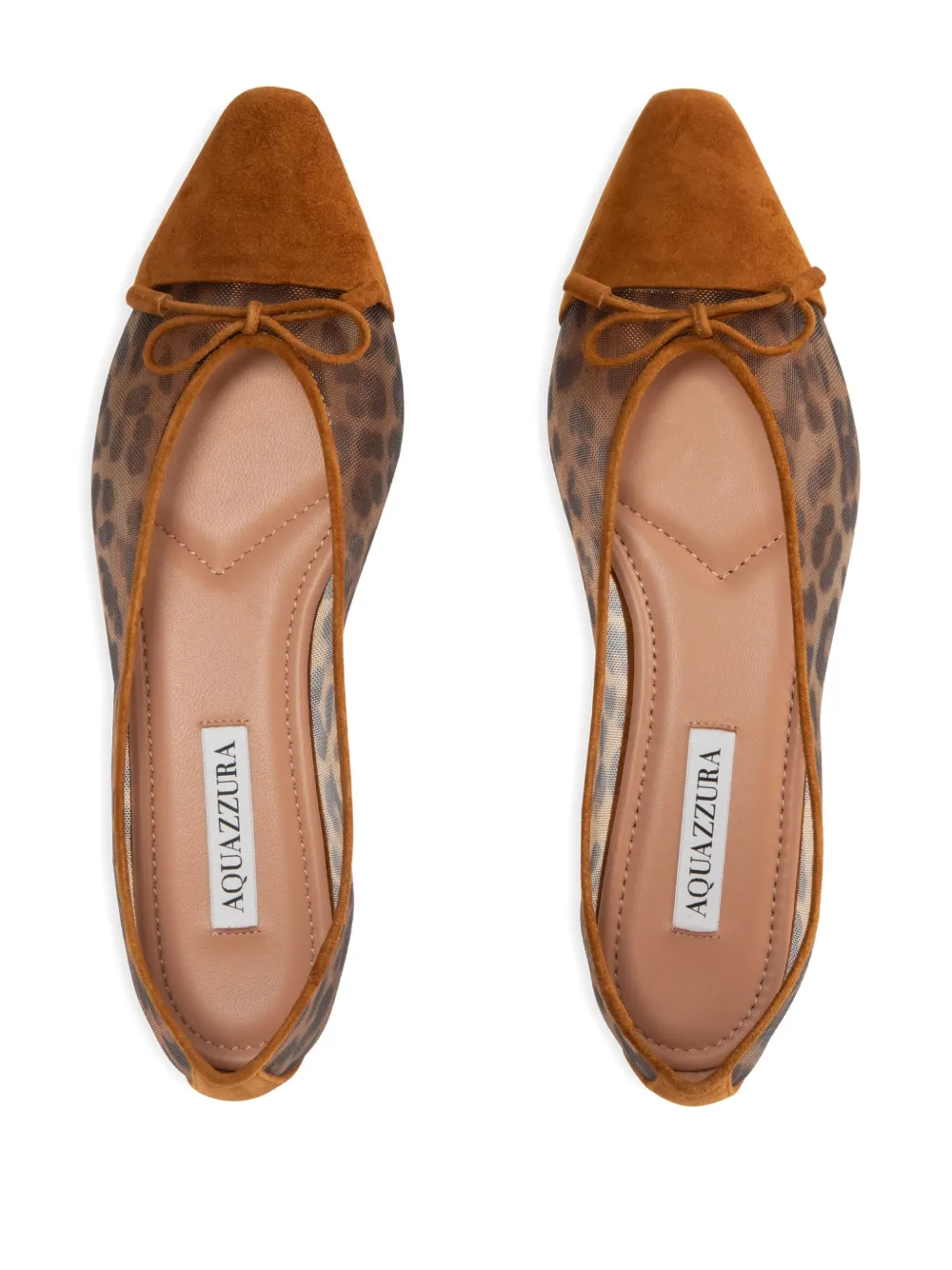 Aquazzura leopard-print flats Brown