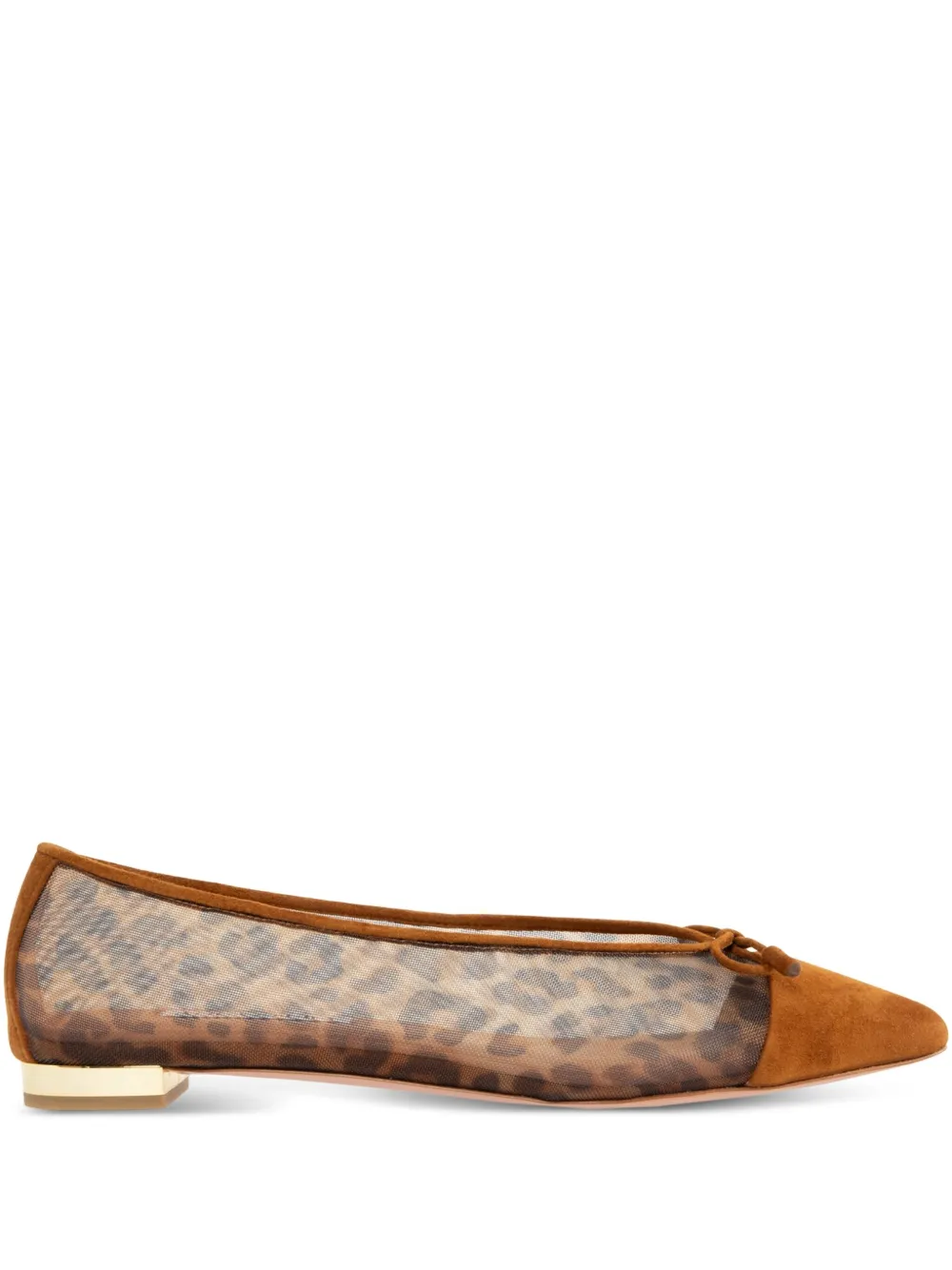 Aquazzura leopard-print flats Brown