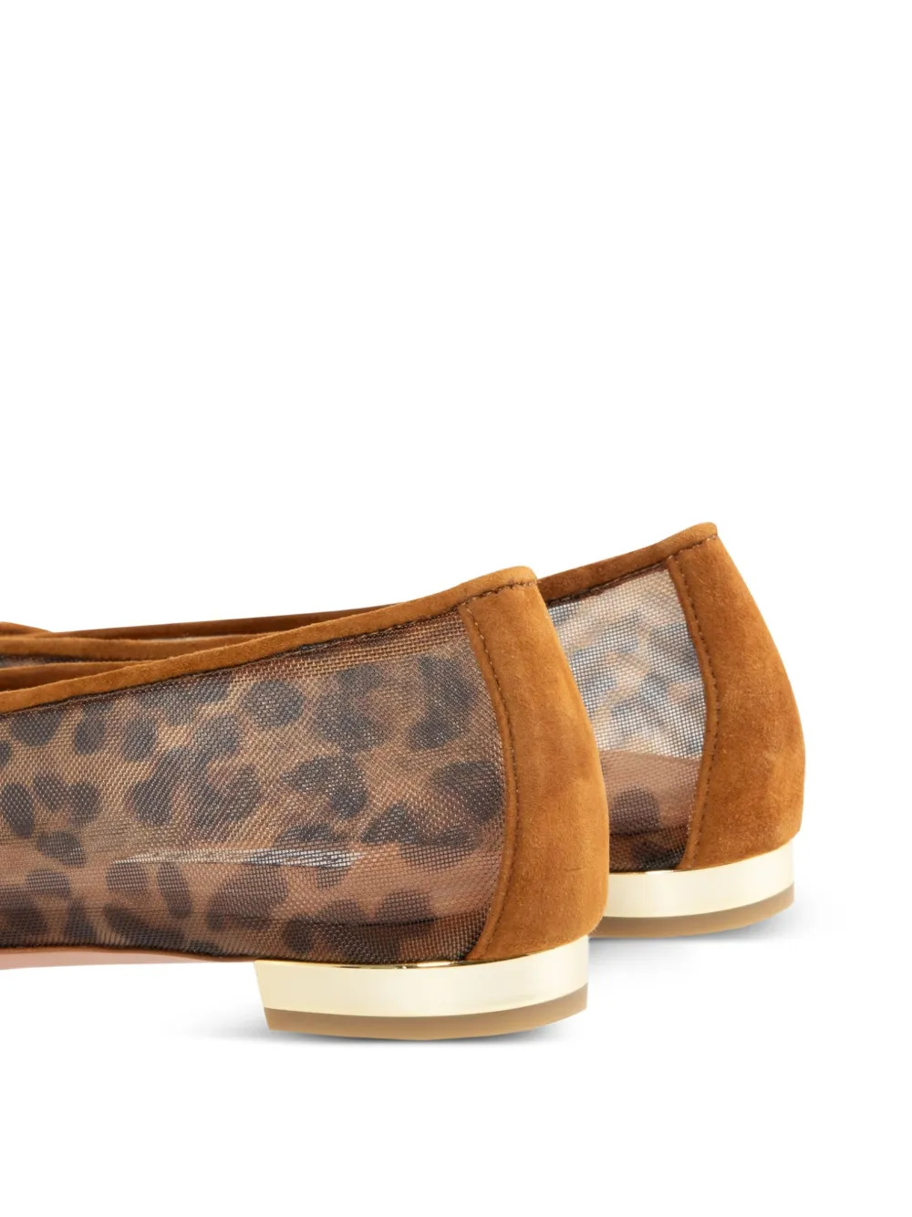 Aquazzura leopard-print flats Brown
