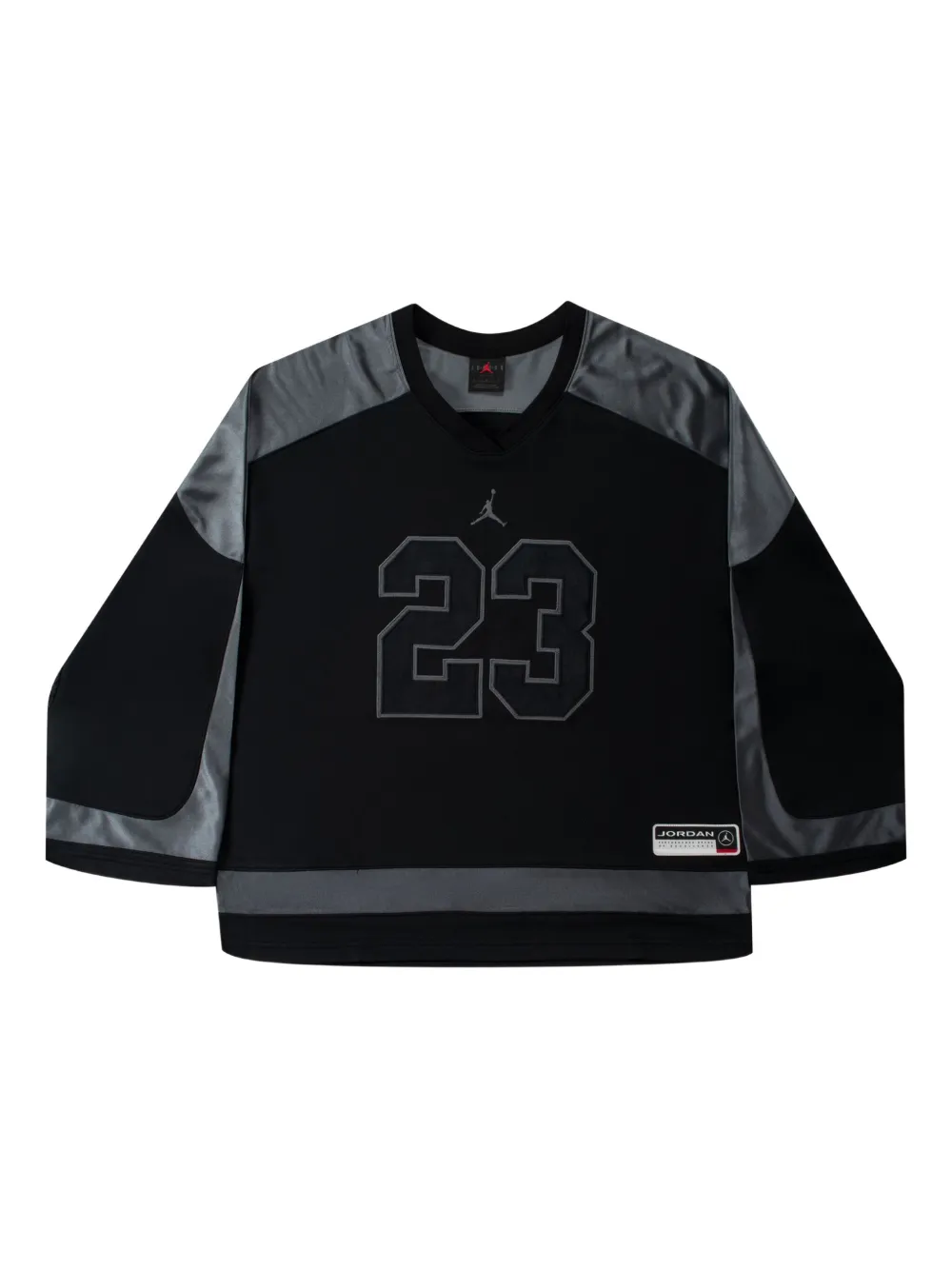 Jordan Brooklyn hockey V-neck T-shirt - Nero