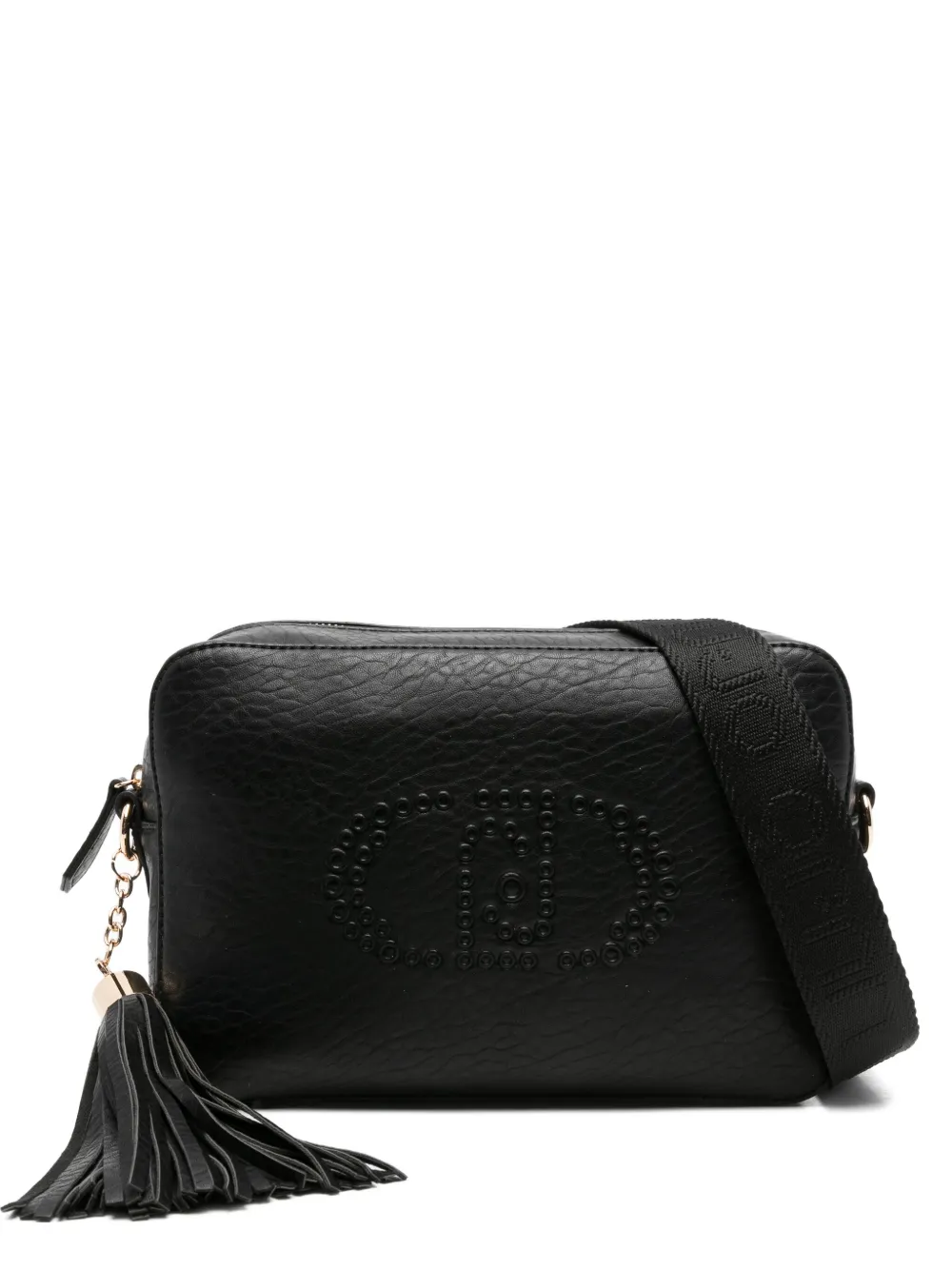 LIU JO embossed-logo tote bag | Black | Image 1