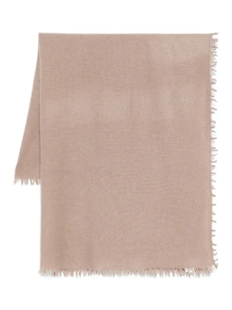 Liska frayed-edge cashmere scarf