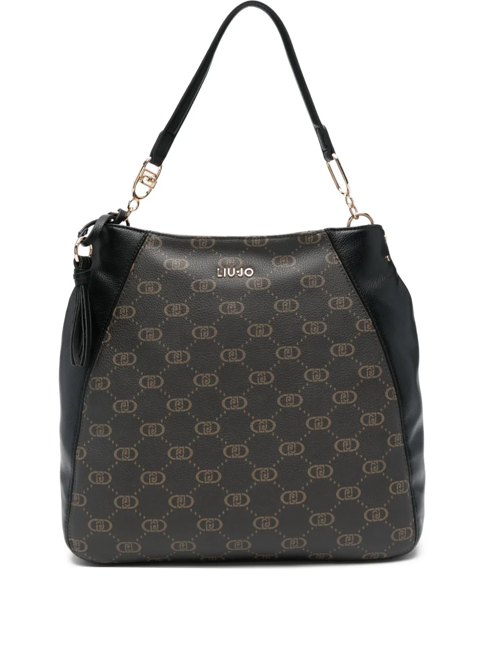 LIU JO logo-plaque tote bag | Black | Image 1