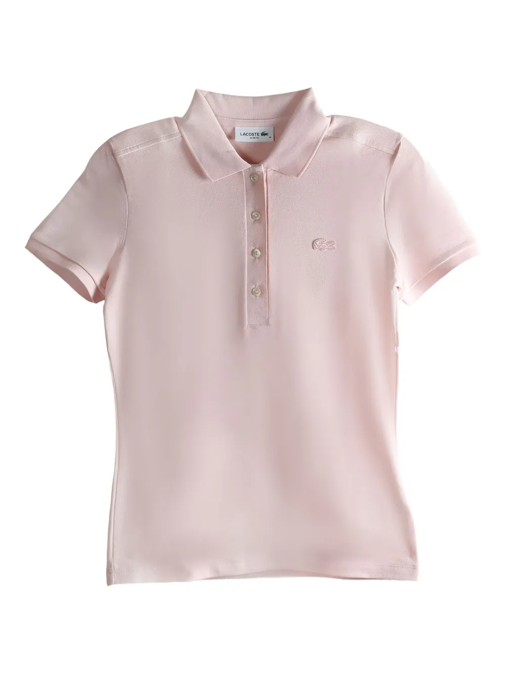Lacoste embroidered-logo polo shirt - ピンク Lacoste embroidered-logo polo shirt - ピンク