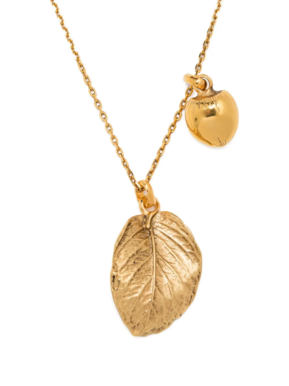 Goossens Halsketting met Leaves-bedel - Goud