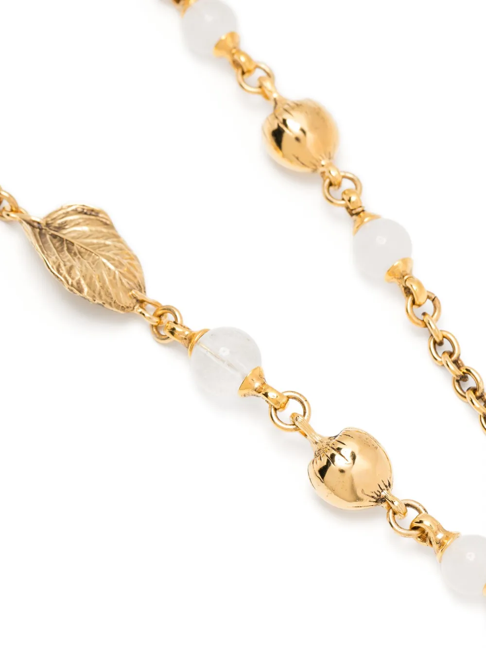 Goossens Halsketting met Leaves-bedel - Goud