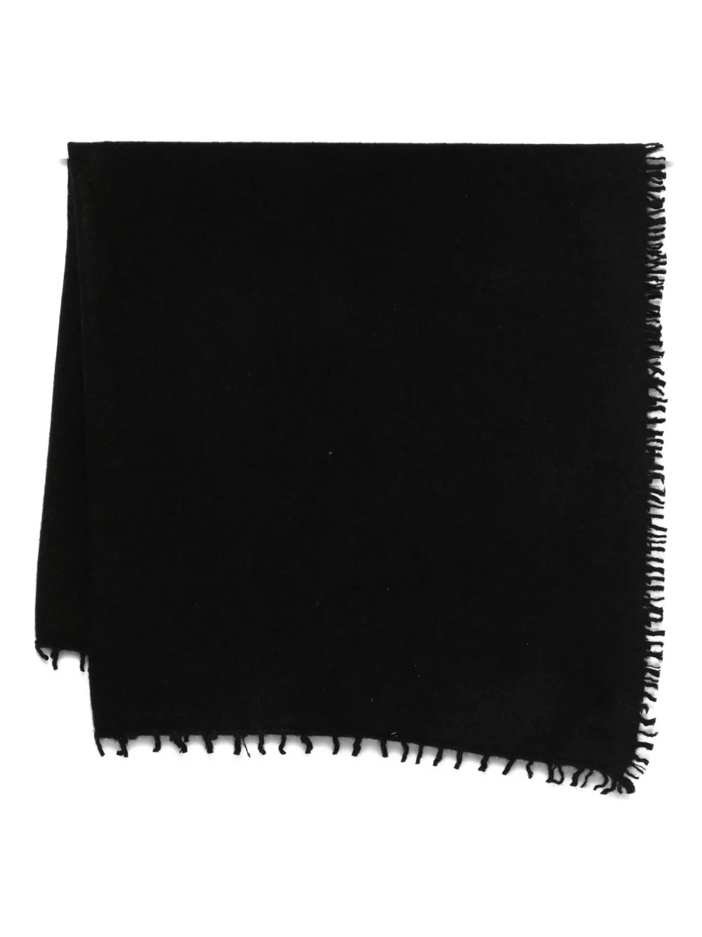 Liska Sciarpa con bordi sfrangiati - Nero