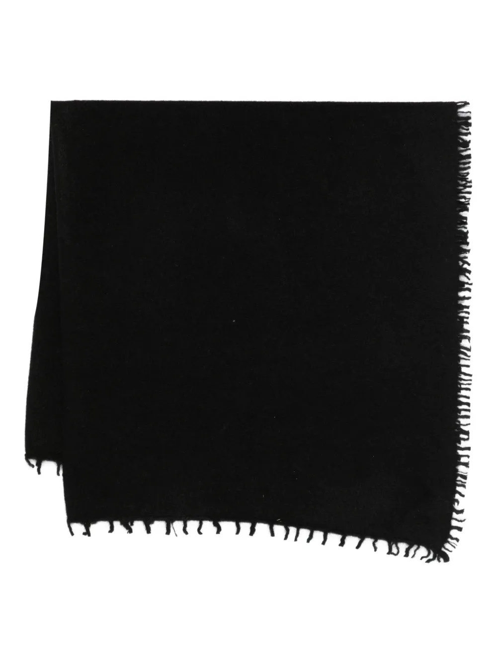 Liska écharpe en cachemire à bords francs | noir | Image 1