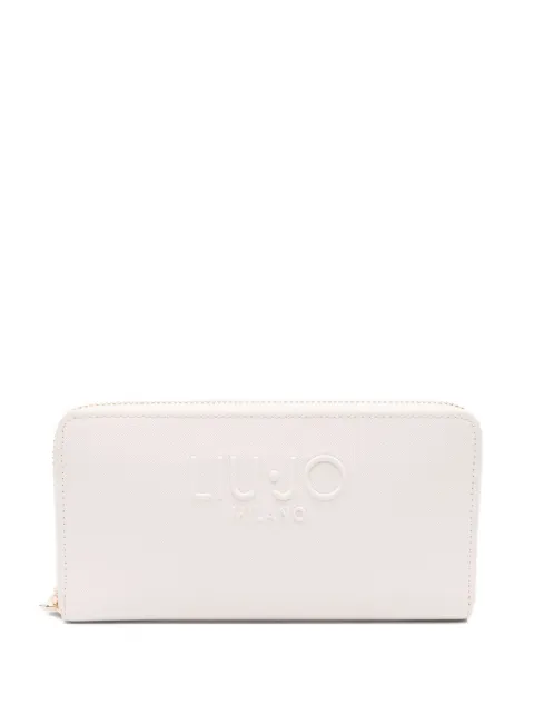 LIU JO embossed-logo zip-around wallet