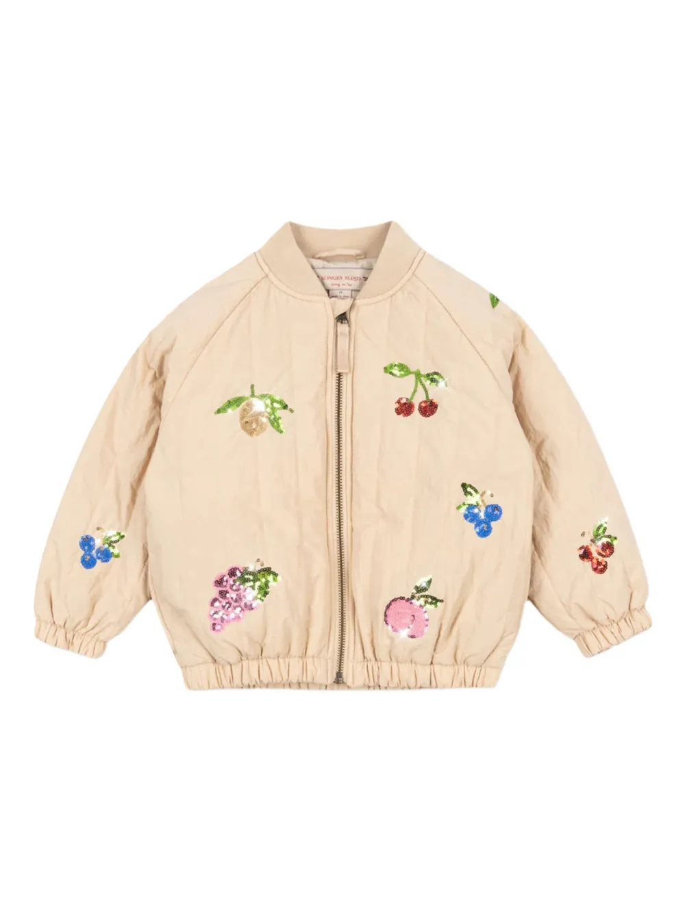 Konges Sløjd Juno sequin-embellished quilted jacket | Neutrals | Image 1