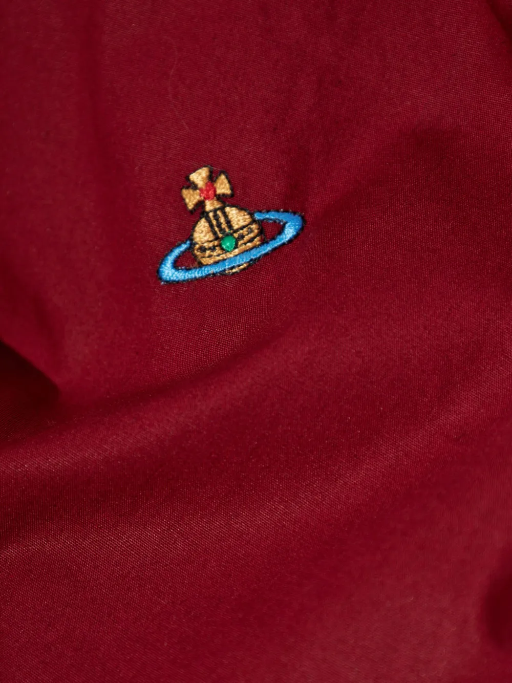 Vivienne Westwood Gesmockte blouse met knopen Rood