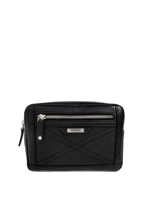 Iceberg quilted zip leather belt bag