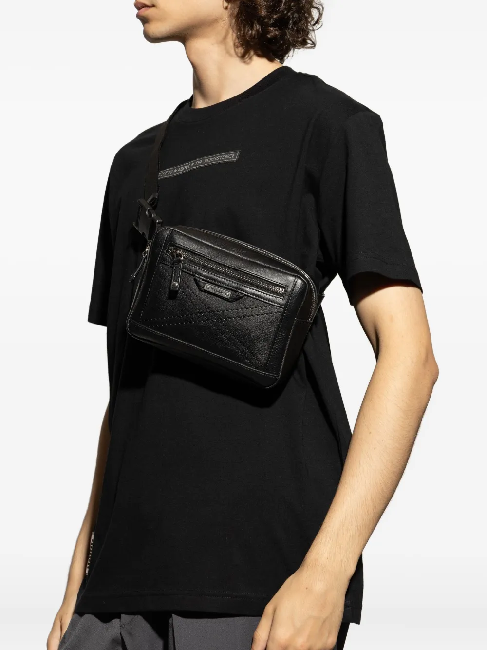 Iceberg quilted zip leather belt bag | Image 2