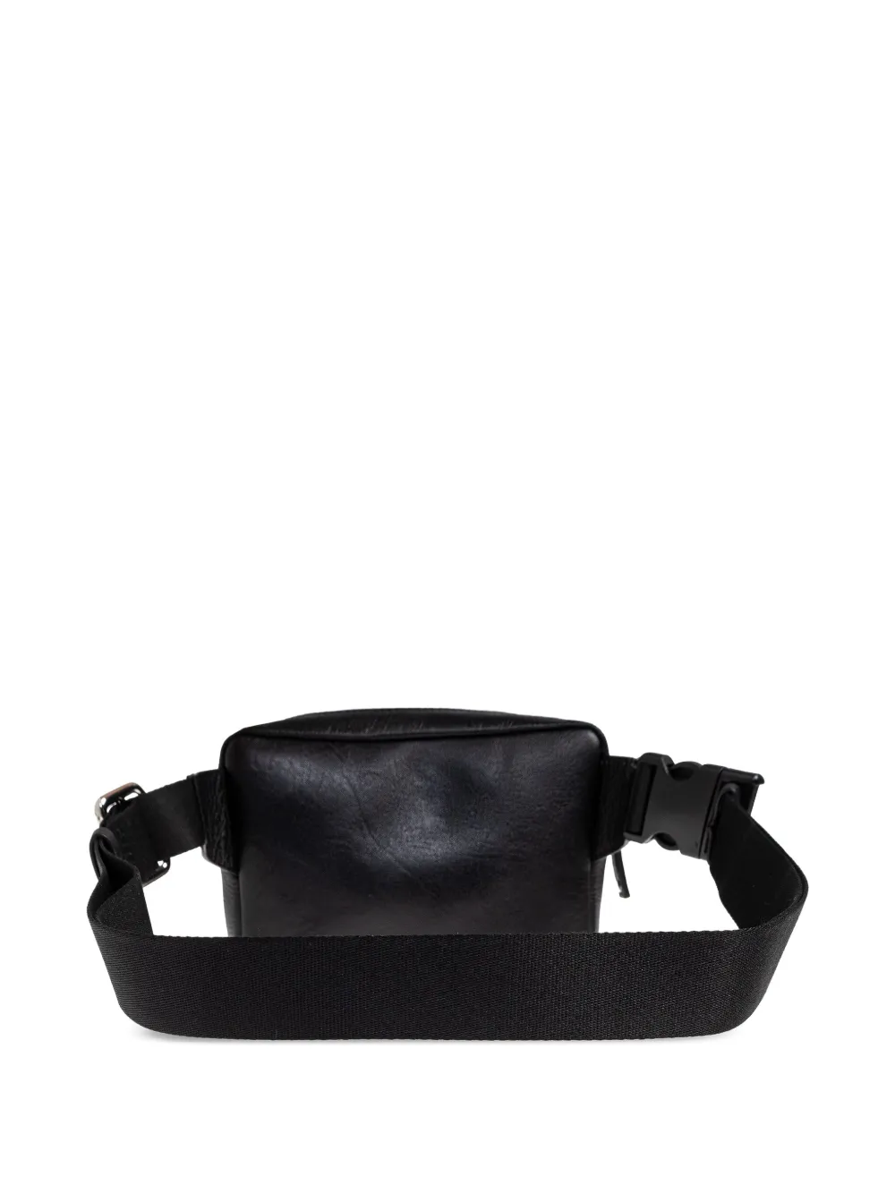 Iceberg Gevoerde leren heuptas met rits Zwart