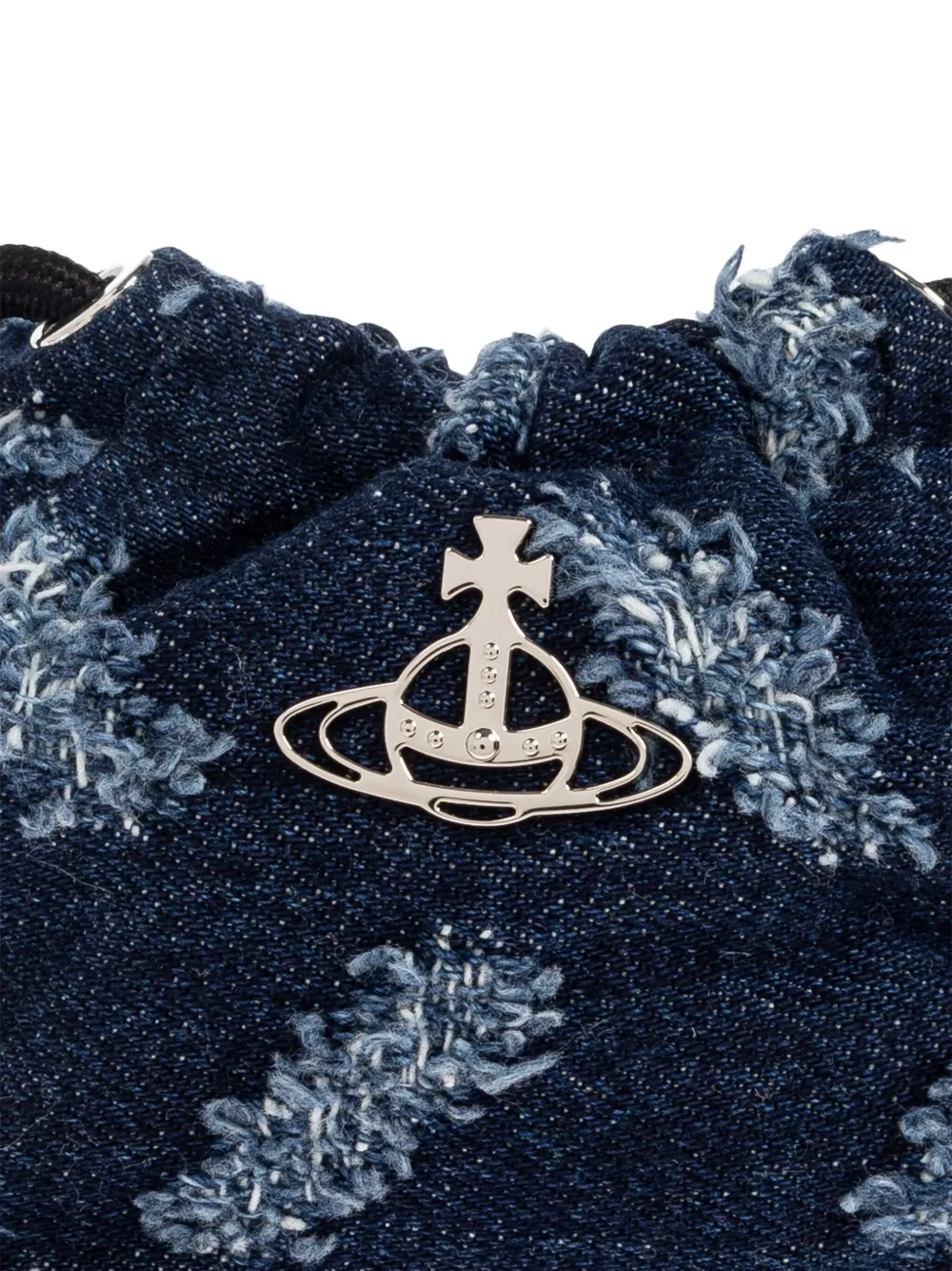 Vivienne Westwood Hilary Orb kleine buidel met trekkoord Blauw