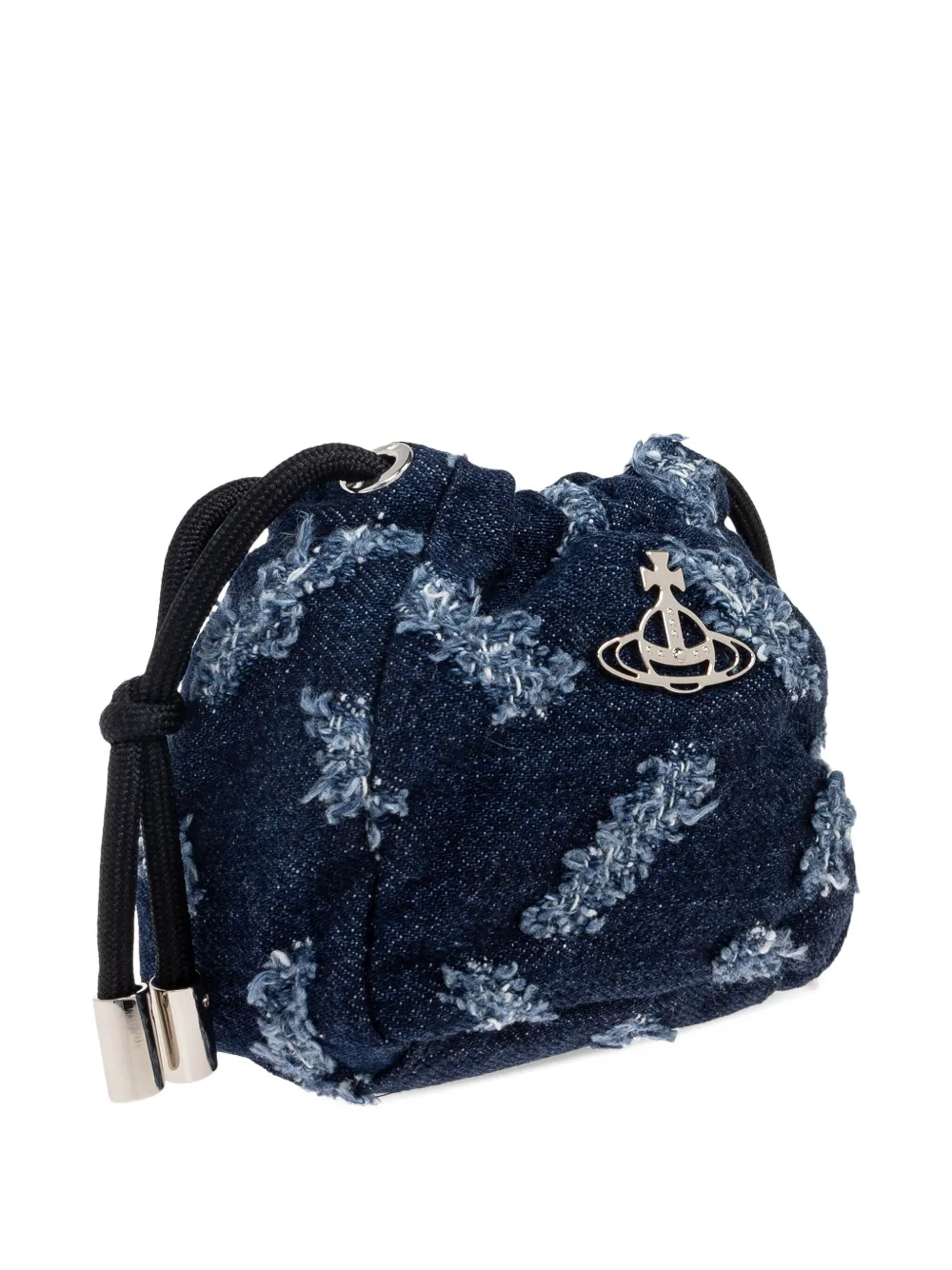 Vivienne Westwood Hilary Orb kleine buidel met trekkoord Blauw
