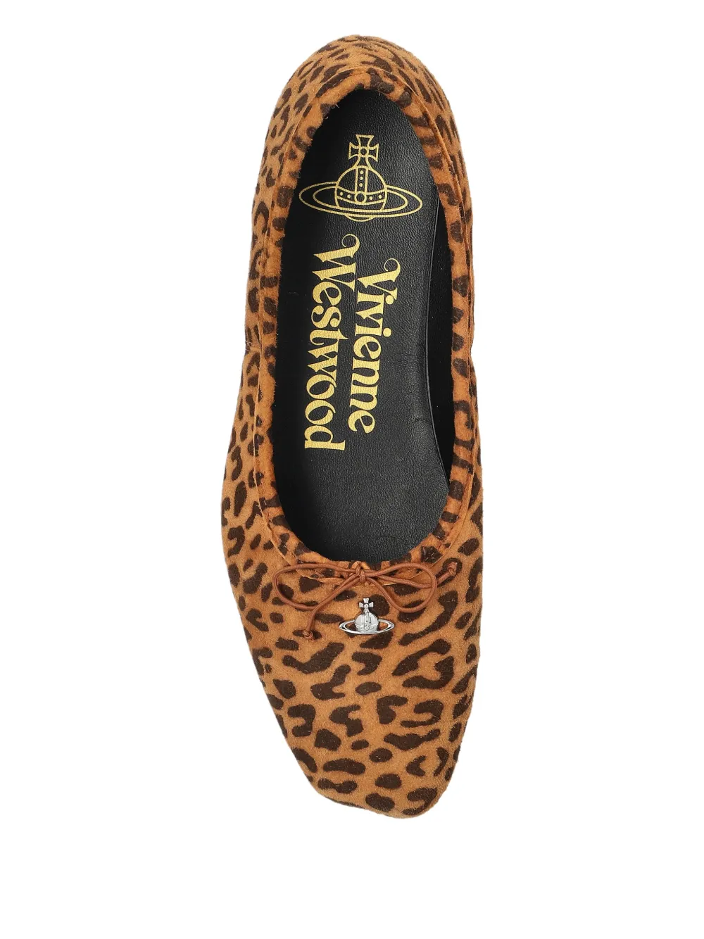 Vivienne Westwood Sneakers met luipaardprint en strik Bruin