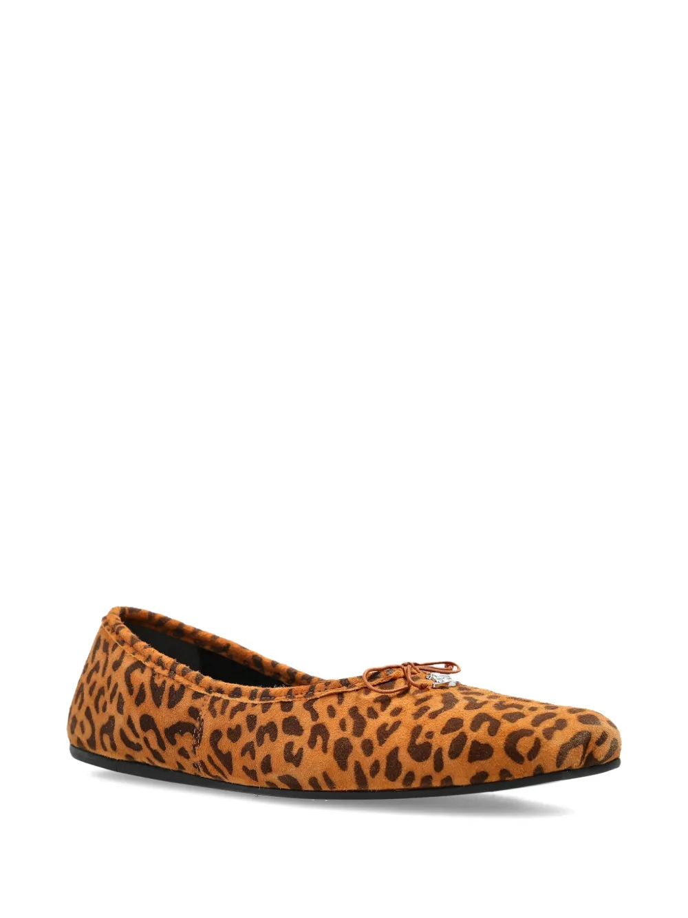 Vivienne Westwood leopard print bow trainers - Bruin