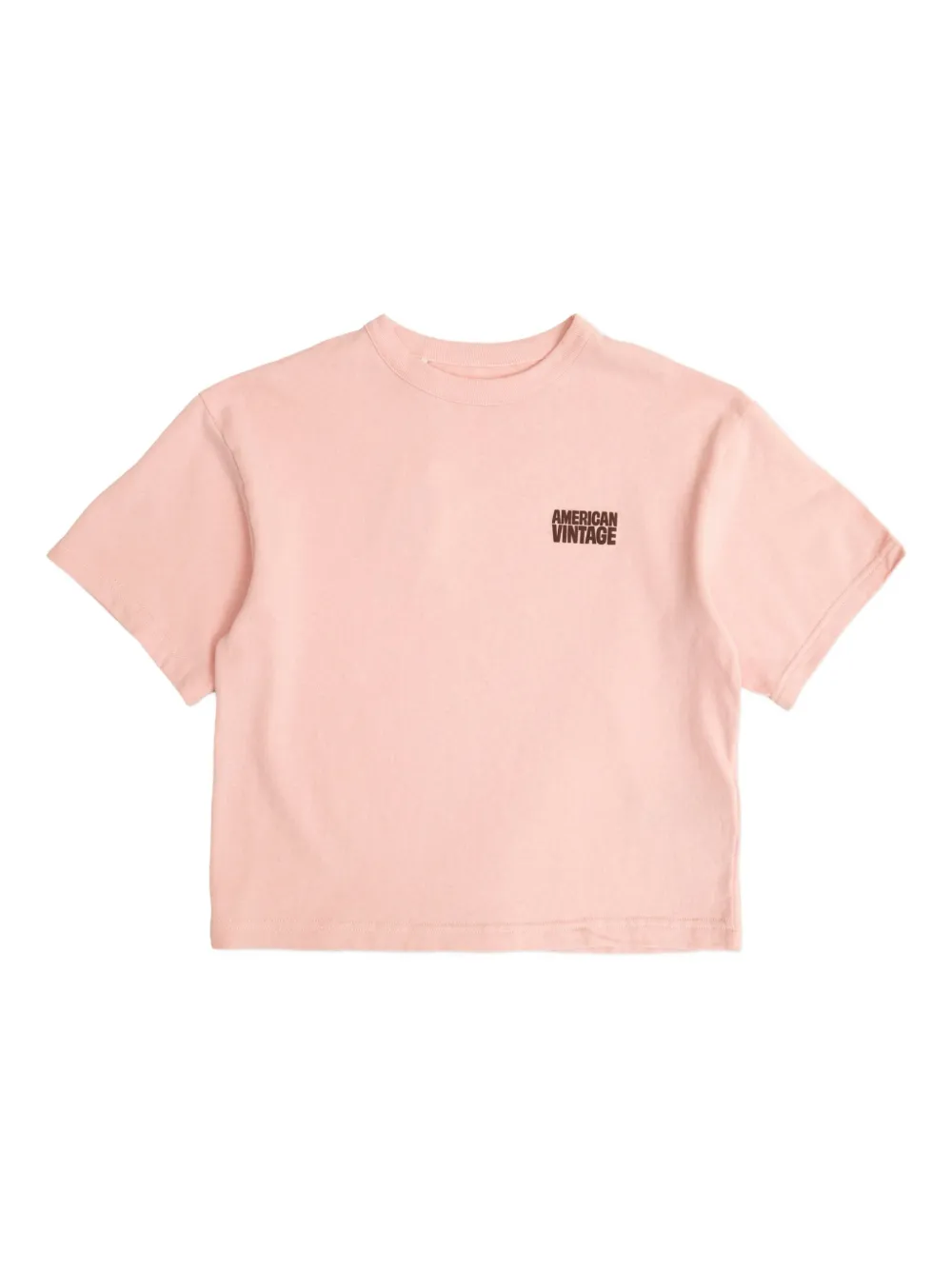 American Vintage Kids logo-print T-shirt | Pink | Image 1