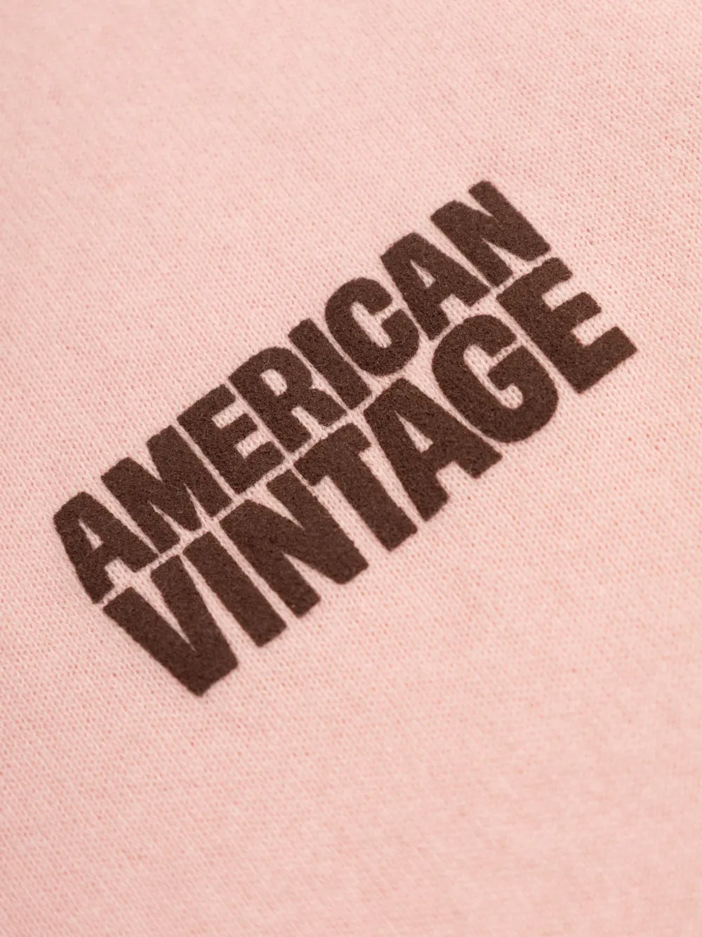 American Vintage Kids T-shirt met logoprint Roze