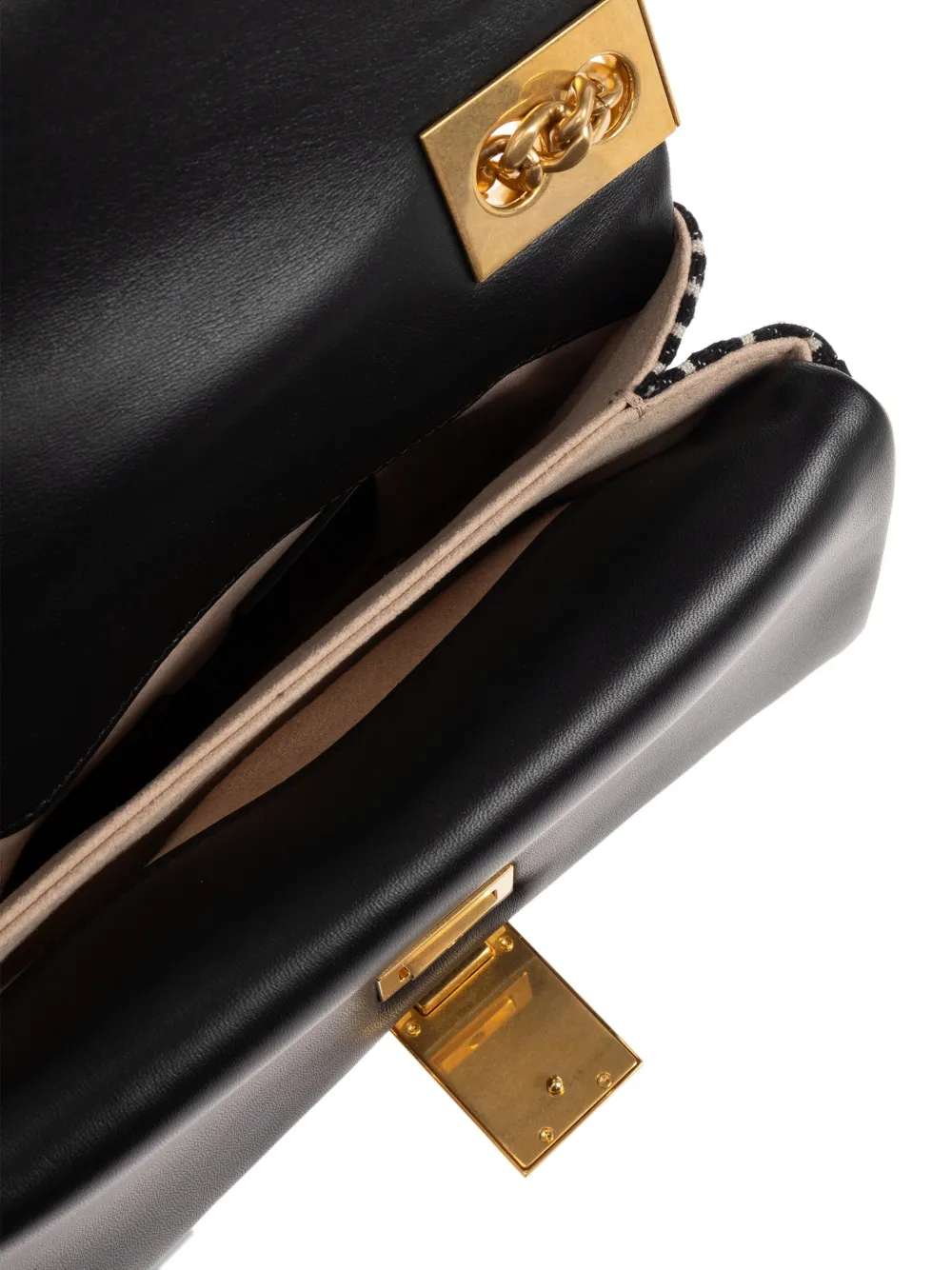 Balmain Small 1945 Soft Tote Bag In Black